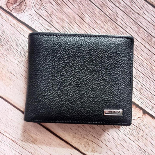 Men Short Leather Wallet with Coin Pocket