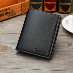 Men's Short PU Leather Billfold Wallet