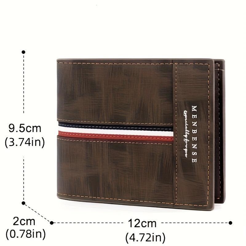 Slim Coin Pocket Photo Holder Small Wallet PU Leather Men's