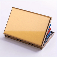 Men's Stainless Steel RFID Blocking Credit Card Holder Slim