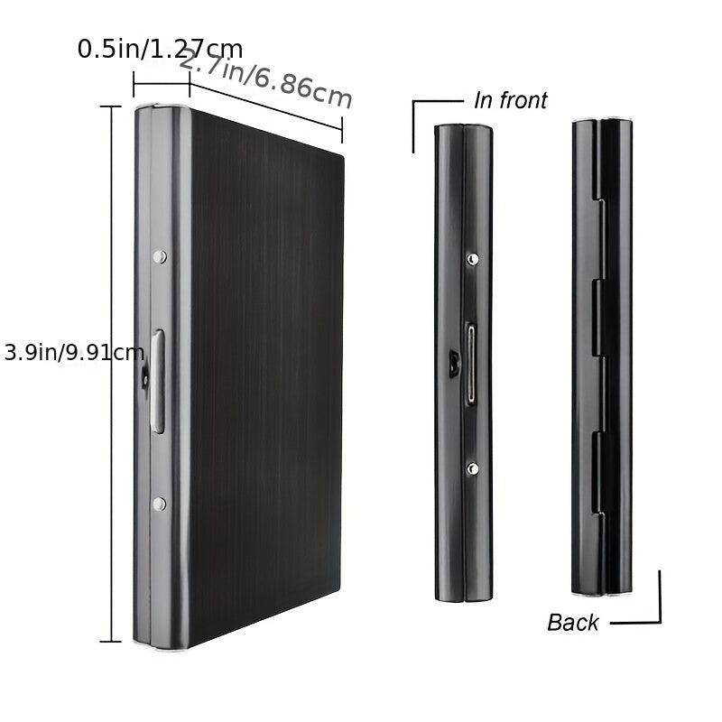 Men's Stainless Steel RFID Blocking Credit Card Holder Slim
