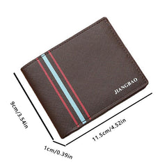 Men's Soft Leather Business Wallet with Card Slots