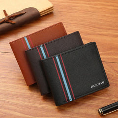 Men's Soft Leather Business Wallet with Card Slots