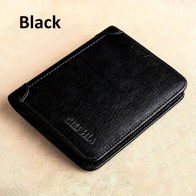 Vintage RFID Blocking Bifold Short Wallet for Men