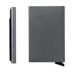 RFID Blocking Card Holder Aluminum Alloy Pop-up Credit Card Holder
