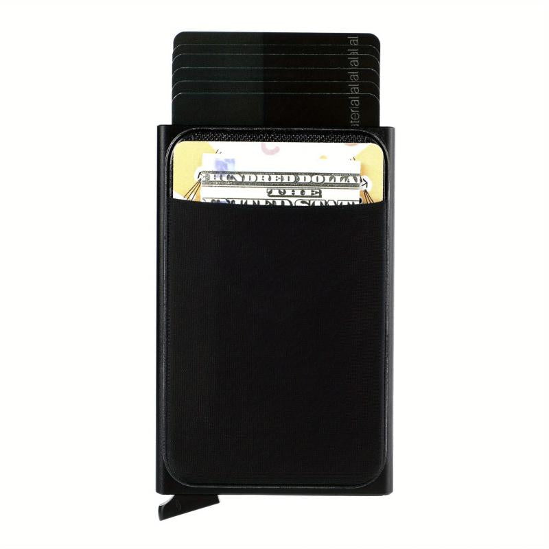 RFID Blocking Card Holder Aluminum Alloy Pop-up Credit Card Holder
