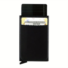 RFID Blocking Card Holder Aluminum Alloy Pop-up Credit Card Holder