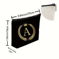 Letter Graphic Mini Wallet Coin Pouch