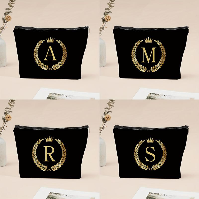 Letter Graphic Mini Wallet Coin Pouch