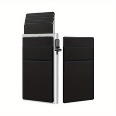 RFID Blocking Side Push Pop Up Card Holder Wallet for Men