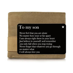 Rectangular Metal Lettering DiscourseWallet Clip Card