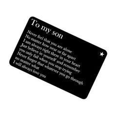 Rectangular Metal Lettering DiscourseWallet Clip Card