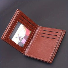 Men's Soft PU Leather Short Wallet Card Holder