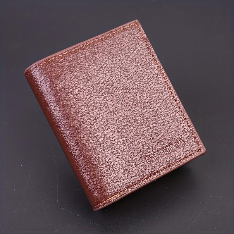 Men's Soft PU Leather Short Wallet Card Holder