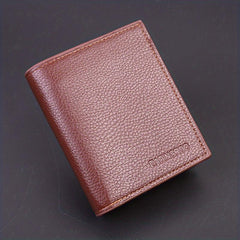 Men's Soft PU Leather Short Wallet Card Holder