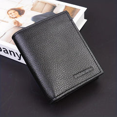 Men's Soft PU Leather Short Wallet Card Holder