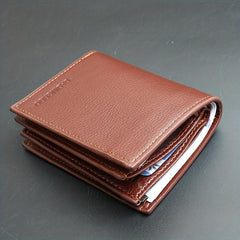 Men's Soft PU Leather Short Wallet Card Holder