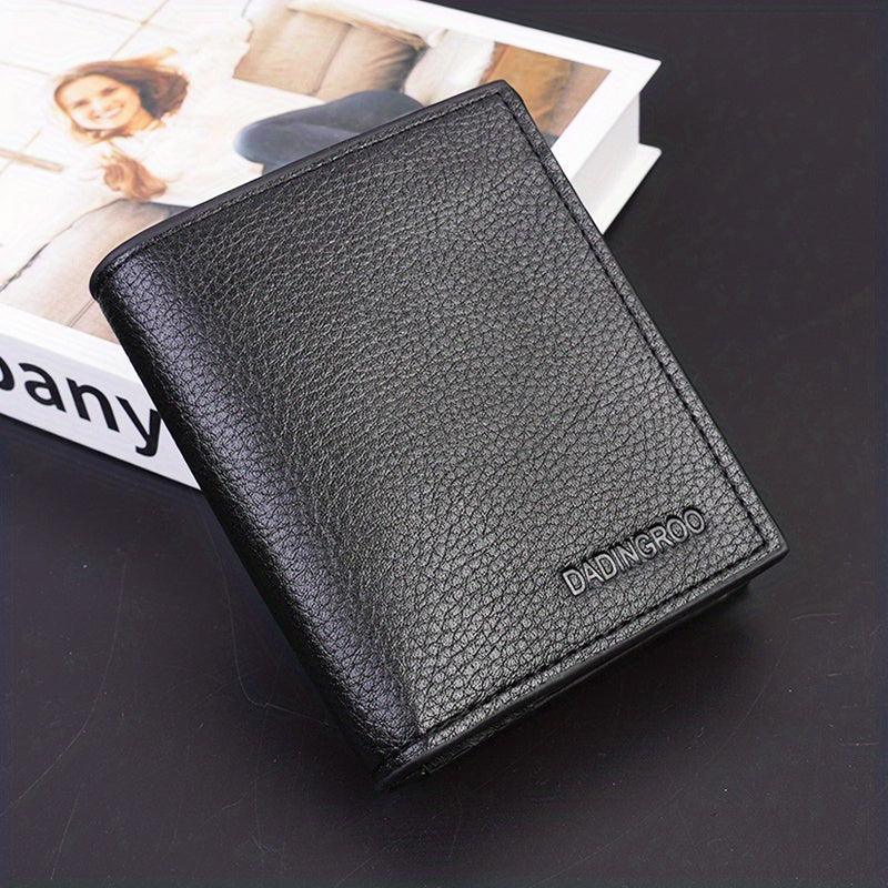 Men's Soft PU Leather Short Wallet Card Holder