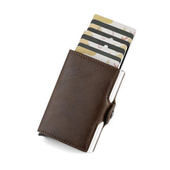 Carbon Fiber Men's Wallet RFID Anti theft Slim Wallet