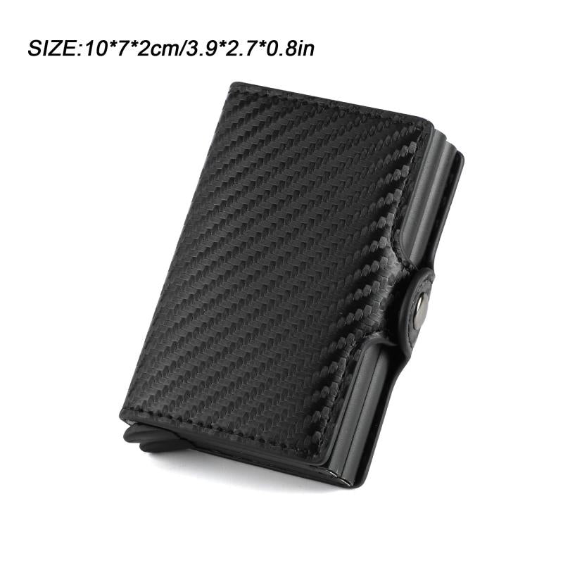 Carbon Fiber Men's Wallet RFID Anti theft Slim Wallet