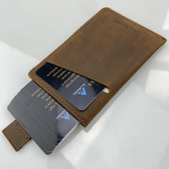 ALLANSING Slim Leather Wallet RFID Blocking Credit Card Holder