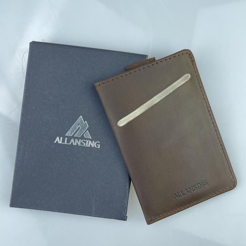 ALLANSING Slim Leather Wallet RFID Blocking Credit Card Holder