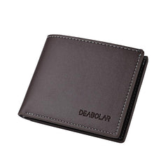 Men Leather Wallet Slim Male Purse Credit Card Holder Money Bag