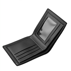 Men Leather Wallet Slim Male Purse Credit Card Holder Money Bag