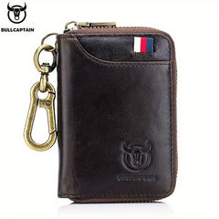 BULLCAPTAIN Car Key Bag Leather RFID Blocking