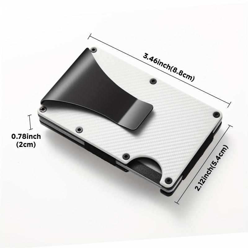 Gray Carbon Fiber Card Holder Airtag Card Holder Anti-theft Brush Wallet