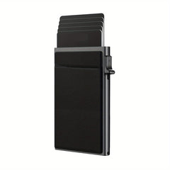 Slim RFID Wallet Card Cover Aluminum Alloy Push Card Box