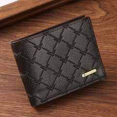 Men's PU Coin Wallet Card Holder Short Wallet