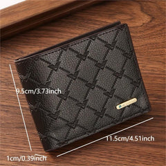 Men's PU Coin Wallet Card Holder Short Wallet