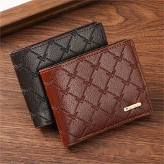 Men's PU Coin Wallet Card Holder Short Wallet