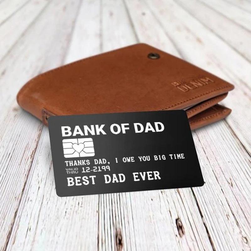 Engraved Wallet Clip Card Metal Lettering Wallet Clip