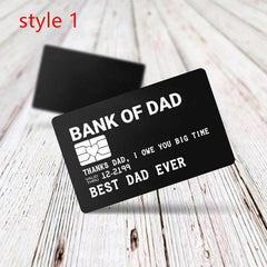 Engraved Wallet Clip Card Metal Lettering Wallet Clip