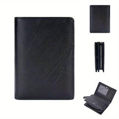 Men's Short Business Wallet Retro Buckle Card Holder Coin Purse