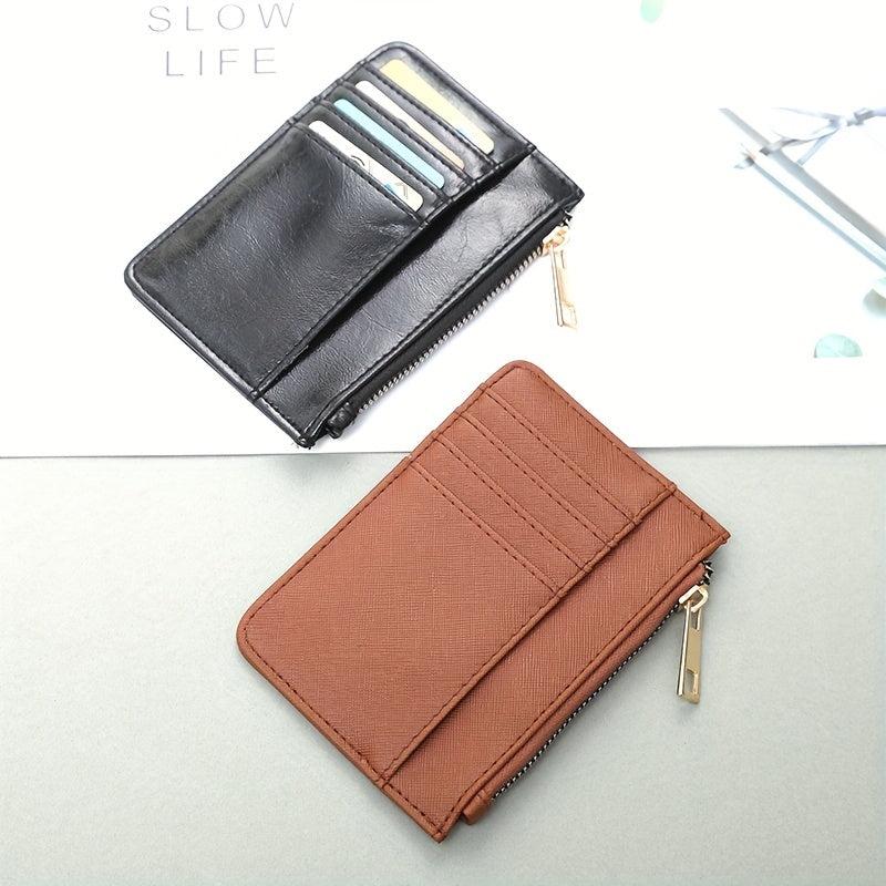 Men's Credit Card Leather Coin ID Short Wallet