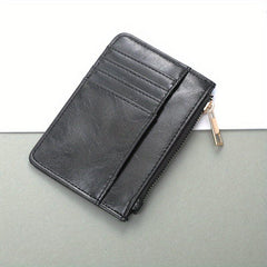 Men's Credit Card Leather Coin ID Short Wallet
