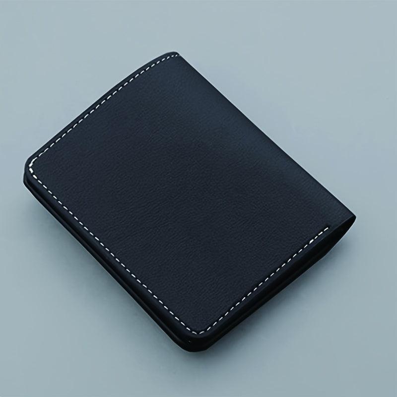 Short Zipper Men's Wallet Small Size