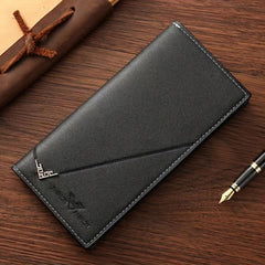 Men's Long Leather Wallet High Capacity Business Youth Suit Wallet