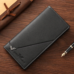 Men's Long Leather Wallet High Capacity Business Youth Suit Wallet