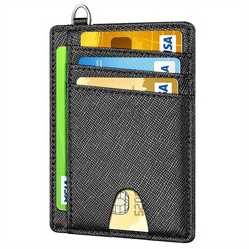 Slim Minimalist Wallet RFID Blocking Credit Card Holder