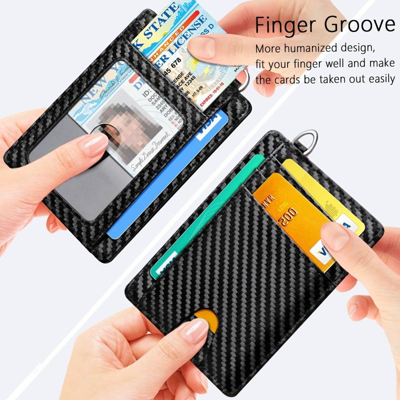 Slim Minimalist Wallet RFID Blocking Credit Card Holder