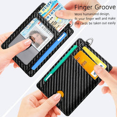 Slim Minimalist Wallet RFID Blocking Credit Card Holder