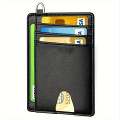 Slim Minimalist Wallet RFID Blocking Credit Card Holder
