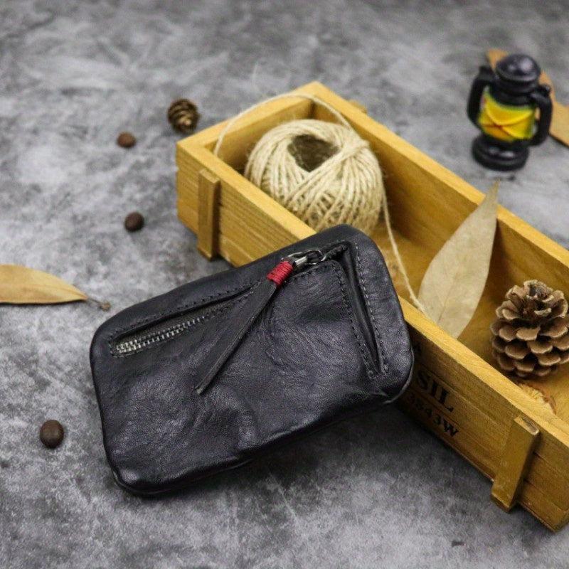 Vintage Men's Leather Small Coin Purse