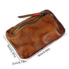 Vintage Men's Leather Small Coin Purse
