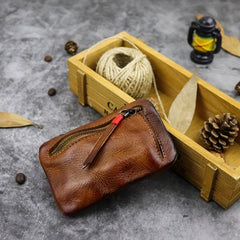 Vintage Men's Leather Small Coin Purse