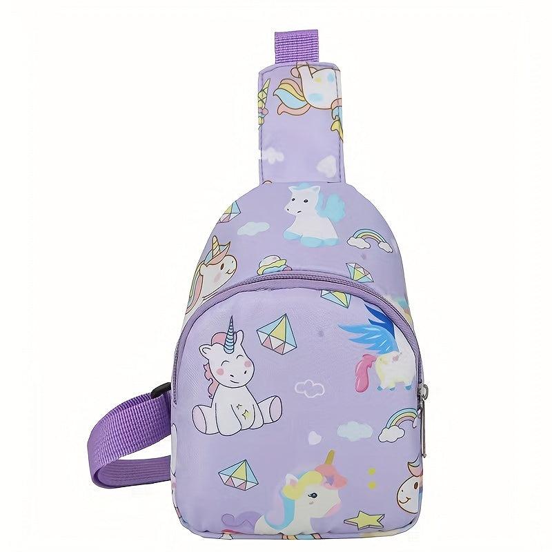 Kids Cartoon Animal Shoulder Bag Chest Bag With Coin Purse